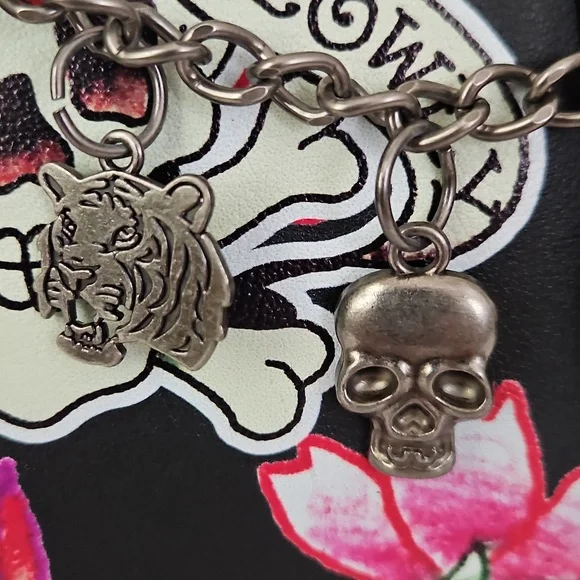 Ed Hardy NWT Charms Satchel - Picture 5 of 10